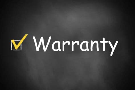 Repair process and warranty conditions .
